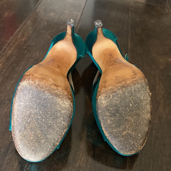 Yves Saint Laurent | Tribute Cross Front Satin Heel - Picture 8 of 9